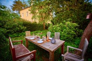 En have udenfor Altstadt Apartments Melk mit Sauna