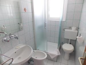 Koupelna v ubytování Barbat 730