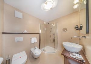 Koupelna v ubytování Hotel Chalet Dlaces