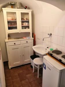 Kuchyňa alebo kuchynka v ubytovaní Apartmány v centru u Moravců