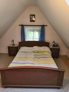 Posteľ alebo postele v izbe v ubytovaní Apartmány v centru u Moravců