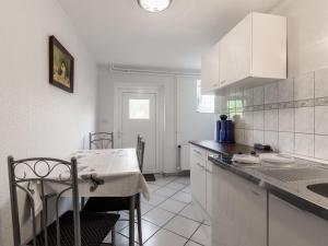 Dapur atau dapur kecil di Schöne Ferienwohnung in Damshagen an der Ostsee