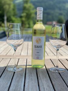 Nápoje v ubytování Luxury Chalet Mauthner Alm
