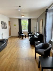 A seating area at YHA Cheddar