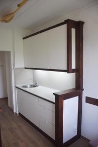 Kuchyň nebo kuchyňský kout v ubytování Feel Danube apartment