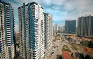 Nespecifikovaný výhled na destinaci Batumi nebo výhled na město při pohledu z apartmánu