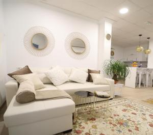 Część wypoczynkowa w obiekcie Apartamento Romero Garden B