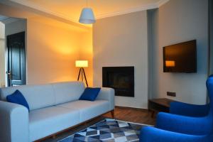 TV a/nebo společenská místnost v ubytování Kemer Babel Residence