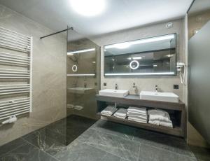 Koupelna v ubytování Hotel Malerhaus