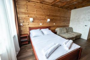 Uma cama ou camas num quarto em Hotel Enigma