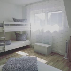 Postel nebo postele na pokoji v ubytování Ferienwohnung Lavanda