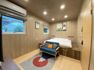 Postel nebo postele na pokoji v ubytování 放風Chill