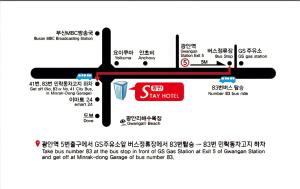 แผนผังของ Gwangan Stay Hotel