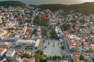 Nespecifikovaný výhled na destinaci Argostoli nebo výhled na město při pohledu z apartmánu