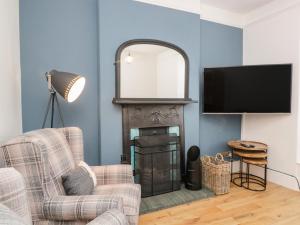 Televiisor ja/või meelelahutuskeskus majutusasutuses The Burrow