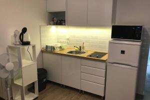 A kitchen or kitchenette at HUGO Lak Zamárdi Még 8 kép