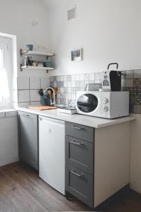 Kuchyň nebo kuchyňský kout v ubytování Anita Apartman