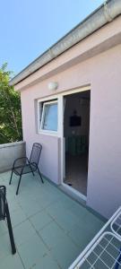 Balkón nebo terasa v ubytování Apartment Twins