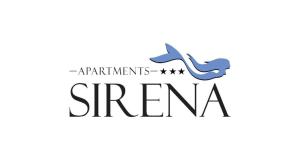 un logotipo para los armamentos de syenva en Apartments Sirena en Budva