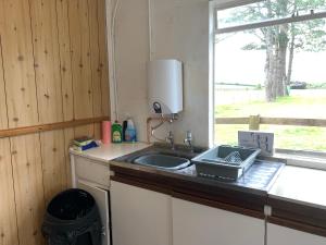 Una cocina o zona de cocina en Glamping central Cornwall - kingfisher