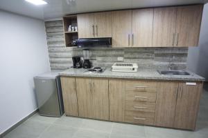 Η κουζίνα ή μικρή κουζίνα στο (201) Moderno Loft en Granada