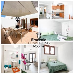 A bed or beds in a room at Casa Esmeralda