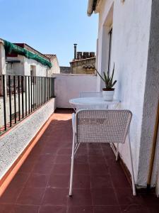 Balkón alebo terasa v ubytovaní Tossa Center Attic & Terrace