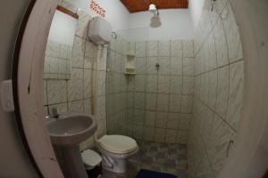 Koupelna v ubytování Pousada Pico das Praias