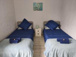Cama ou camas em um quarto em Gite Les Eylauds