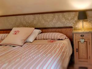 Postel nebo postele na pokoji v ubytování Gruppenhaus Teichhaus