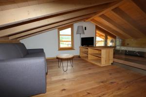 TV a/nebo společenská místnost v ubytování Agriturismo Maso Schneider