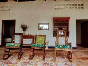 A seating area at Hotel Refugio J.G