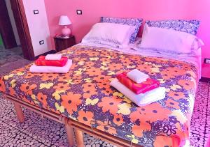 Krevet ili kreveti u jedinici u objektu Casa La Rosa - mare e pineta - 2 bici incluse