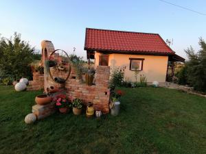 Ogród w obiekcie Noclegi Pod Dachem pokoje gościnne domek letniskowy na wynajem agroturystyka wakacje