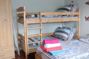 Postel nebo postele na pokoji v ubytování Apartmán Nelinka