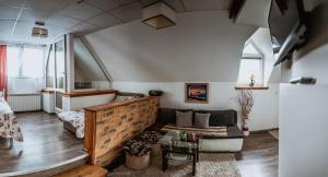 Μια τηλεόραση ή/και κέντρο ψυχαγωγίας στο Apartament Gazdowski