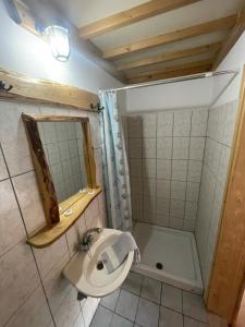 Koupelna v ubytování Pension Oasis