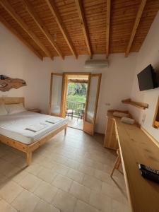 Postel nebo postele na pokoji v ubytování Pension Oasis