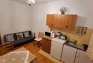 Kuchyň nebo kuchyňský kout v ubytování Apartman Kampor + 29 fotografií