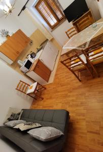 Kuchyň nebo kuchyňský kout v ubytování Apartman Kampor