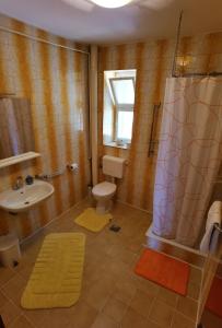 Koupelna v ubytování Apartman Kampor
