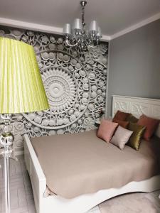 Кровать или кровати в номере Luxury Apartments Park Fontanov