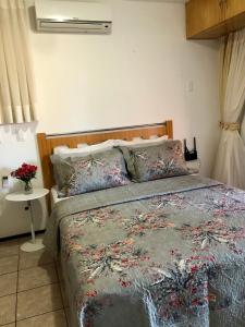 Postel nebo postele na pokoji v ubytování Aquaville Condomínio