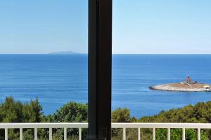 a view of the ocean from a window at Al Mar - ZF Hvar in Hvar