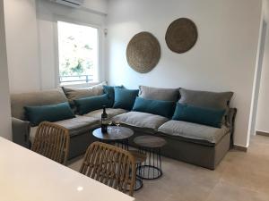 Posezení v ubytování blue sea suites