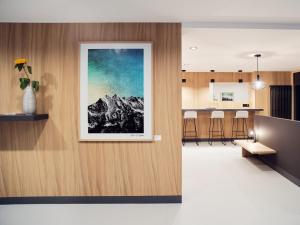 Kuchyň nebo kuchyňský kout v ubytování Hotel Neu-Schönstatt