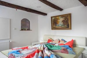 Llit o llits en una habitació de Ferienwohnung Insel Reichenau