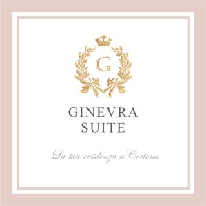 einen Buchstaben c mit einer Krone in einem Lorbeerbrief in der Unterkunft Ginevra Suite in Cortona