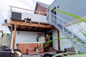 Balkón nebo terasa v ubytování Das Appartement