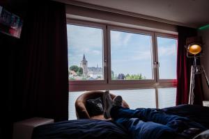 Výhled na řeku, která protéká v blízkosti apartmánu